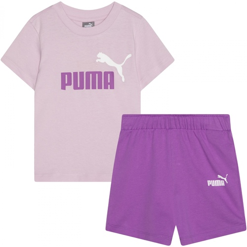 Vêtements Fille Ensembles enfant Enzo Puma 845839 Bb Tee & Short Violet