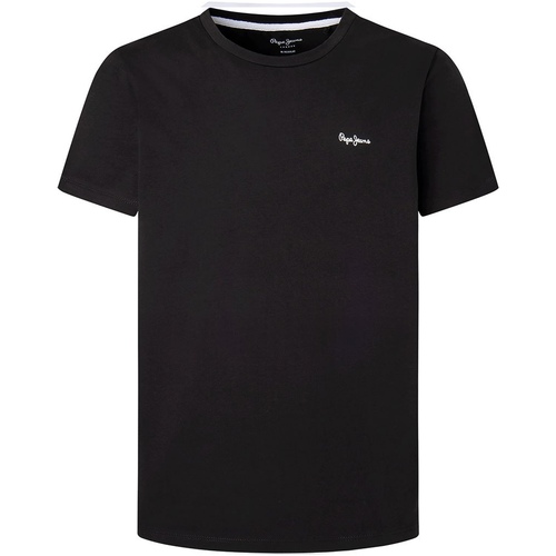 Vêtements Homme T-shirts manches courtes Pepe jeans Tee Shirt manches courtes Noir