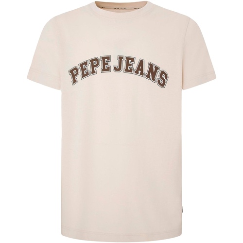 Vêtements Homme T-shirts manches courtes Pepe jeans Tee Shirt manches courtes Beige