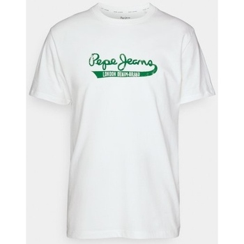Vêtements Homme T-shirts manches courtes Pepe Leggings jeans Tee Shirt manches courtes Blanc