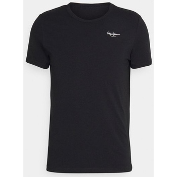 Vêtements Homme T-shirts manches courtes Pepe jeans Tee Shirt manches courtes Noir