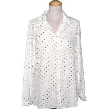 Vêtements Femme Chemises / Chemisiers Camaieu chemise  38 - T2 - M Blanc Blanc