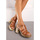 Chaussures Femme Sandales et Nu-pieds Vera Collection Sandale spartiate plateforme à talon bloc, Camel Marron