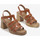 Chaussures Femme Sandales et Nu-pieds Vera Collection Sandale spartiate plateforme à talon bloc, Camel Marron