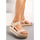 Chaussures Femme Sandales et Nu-pieds Vera Collection Sandale plateforme avec double bride élastique, Beige Beige