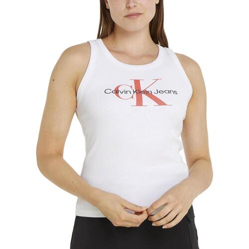 Vêtements Femme Quiksilver Close Call T-shirt gialla Calvin Klein Jeans J20J223160 Blanc
