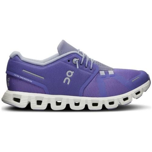 Chaussures Femme Baskets mode On Running Sneaker Donna Low Leopard-Giallofluo Blueberry/Feather Violet