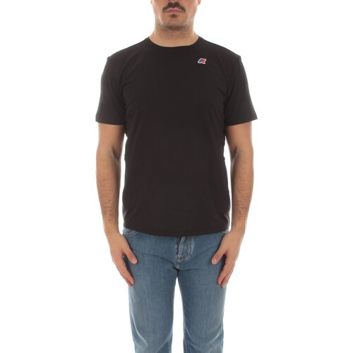 Vêtements Homme T-shirts Stripe manches courtes K-Way K1141LW Noir