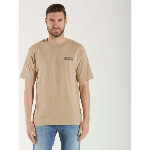 Vêtements Homme T-shirts manches courtes New Balance  Beige