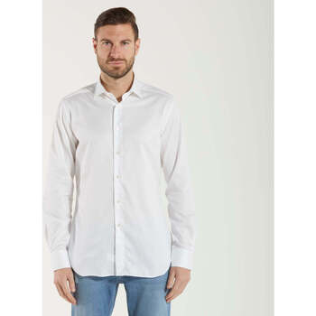 Vêtements Homme Chemises manches longues Xacus  Blanc
