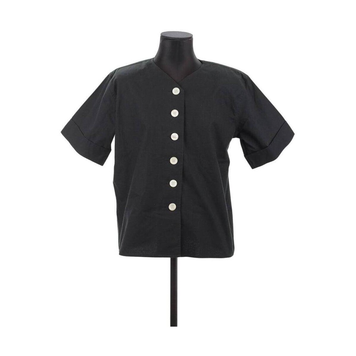 Vêtements Femme Débardeurs / T-shirts sans manche Saint Laurent Top en coton Noir