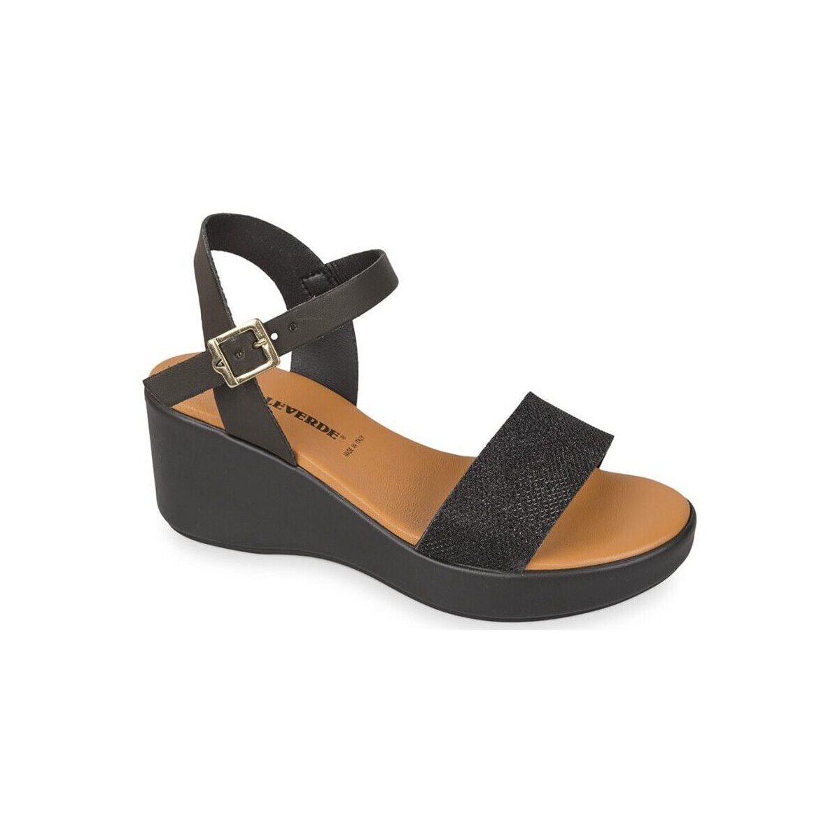 Chaussures Femme Sandales et Nu-pieds Valleverde 24430-Nero Noir