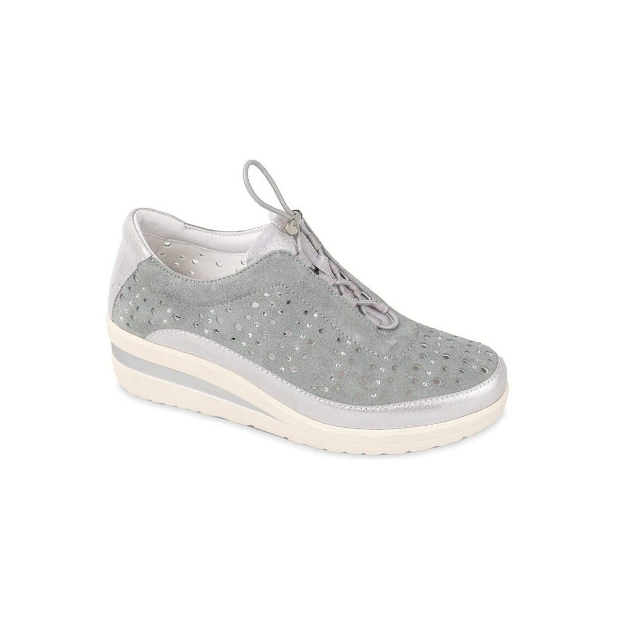 Chaussures Femme Slip ons Valleverde 36209-Grey Gris