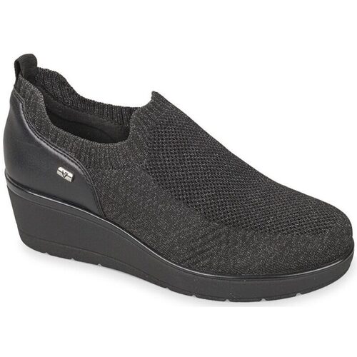 Chaussures Femme Slip ons Valleverde 36441-Black Noir