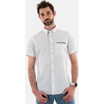 Vêtements Homme Chemises longer courtes Benson&cherry luvioncourt Blanc