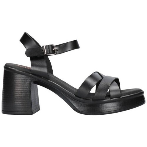Chaussures Femme Sandalia Cuña Piel Taupe Ebba Porronet 3052 Mujer Negro Noir