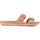 Chaussures Femme Claquettes FitFlop Gracie Two-Bar Buckle Diapositives Rose