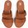 Chaussures Femme Claquettes FitFlop Gracie Two-Bar Buckle Diapositives Marron