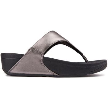FitFlop Lulu Leather Tongs Argenté