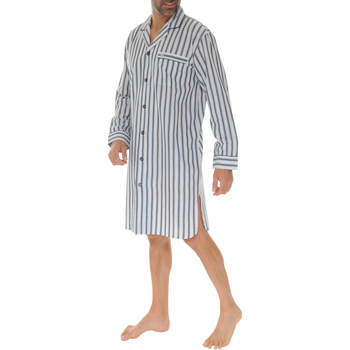 Vêtements Homme Pyjamas / Chemises de nuit Christian Cane Chemise de nuit ouvert Bleu
