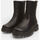 Chaussures Boots Bata Bottines pour fille effet cuir Unisex Noir