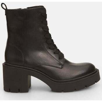 Chaussures Femme Boots Bata Bottines pour femme en cuir à talons Noir