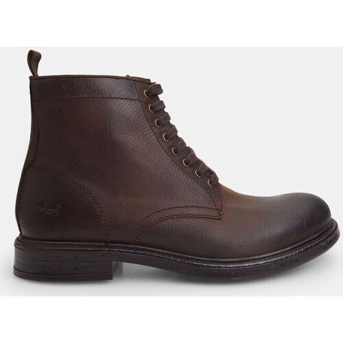 Chaussures Boots Bata Bottines pour homme à lacets en cuir Marron
