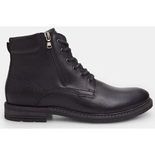 Chaussures Boots Bata Bottines pour homme en cuir avec Noir