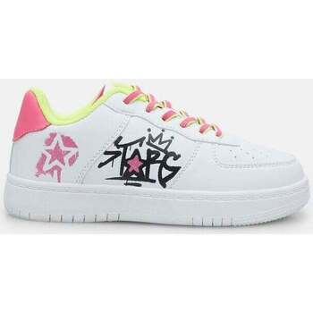 Chaussures Femme Baskets mode Bata Sneakers pour fille avec lacets colorés Blanc