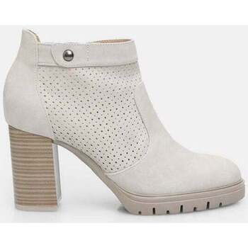 Chaussures Femme Boots Bata bottines pour femme avec talon de 8 cm Beige