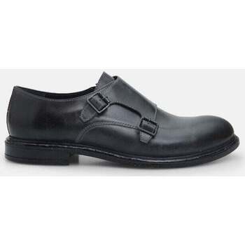 Chaussures Homme Mocassins Bata chaussures à boucles pour homme en cuir Noir