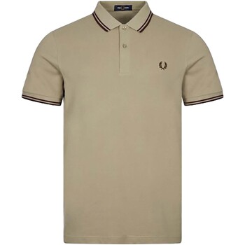 Vêtements Homme T-shirts & Polos Fred Perry Fp Ls Twin Tipped Shirt Gris