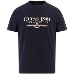 Vêtements Homme T-shirts manches courtes Guess M4GI27 J1314 Bleu