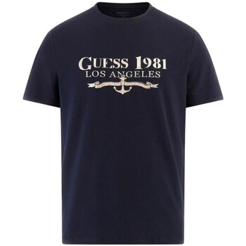 Vêtements Homme T-shirts manches courtes Guess M4GI27 J1314 Bleu