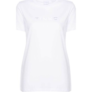 Vêtements Femme Pantalon En Coton Pinko 101752-A1NW Blanc