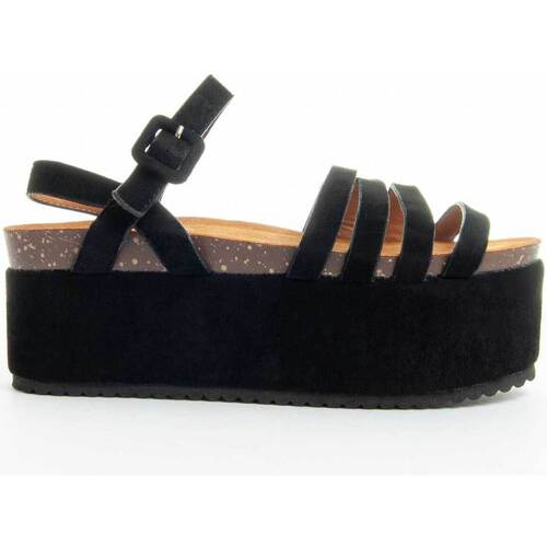Chaussures Femme Sandales et Nu-pieds Leindia 89352 Noir