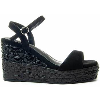 Chaussures Femme Espadrilles Leindia 89371 Noir