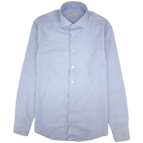 Vêtements Homme Chemises manches longues Bastoncino Chemise Simo Cotton Homme Sky Reflection Bleu