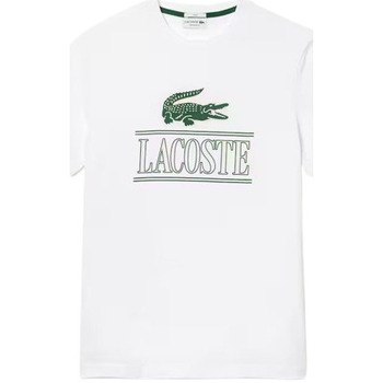 Vêtements T-shirts manches courtes Lacoste TEE-SHIRT BLANC - Blanc - M Blanc