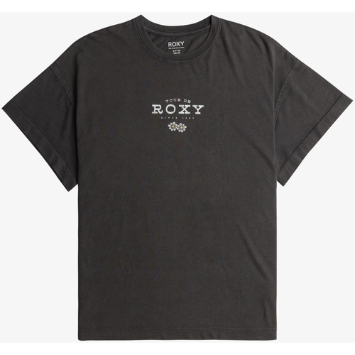 Vêtements Fille T-shirts manches courtes Roxy men Gold clothing 43 office-accessories Noir
