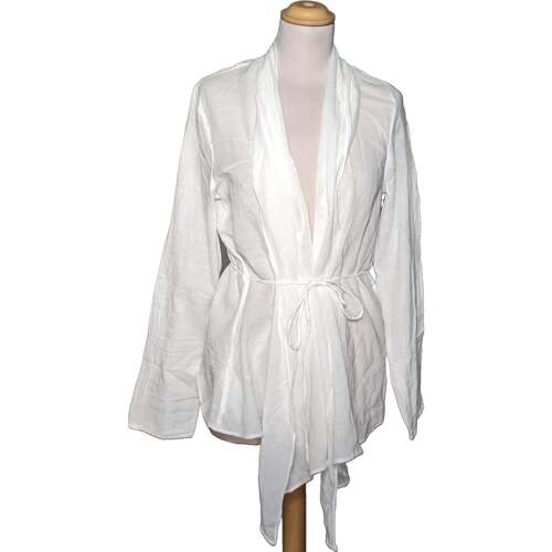 Vêtements Femme Gilets / Cardigans Promod gilet femme  40 - T3 - L Blanc Blanc