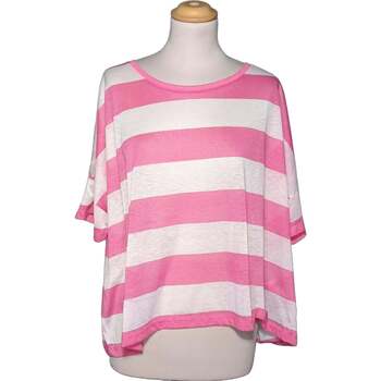 Vêtements Femme T-shirts & Polos H&M top manches courtes  40 - T3 - L Rose Rose