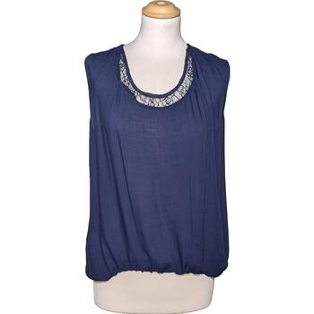 Vêtements Femme Débardeurs / T-shirts sans manche Promod débardeur  38 - T2 - M Bleu Bleu