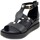 Chaussures Femme Sandales et Nu-pieds Mjus Femme Chaussures, Sandales, Cuir douce, Talon Compensé - T18014 Noir
