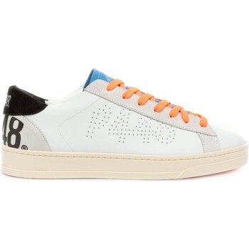 Chaussures Homme Baskets mode P448 Jean Blanc Perfor Blanc
