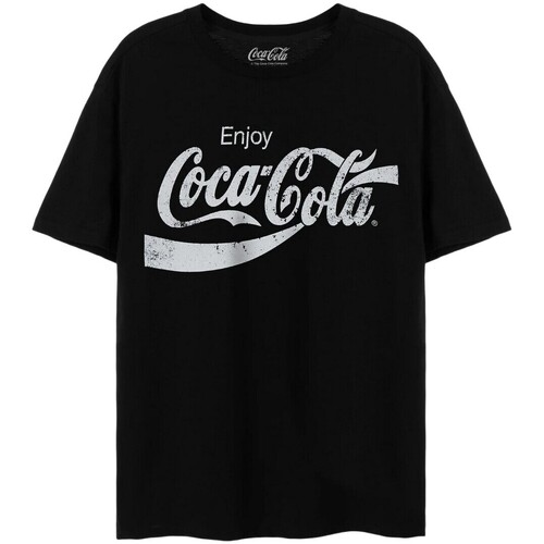 Vêtements T-shirts manches longues Coca-Cola NS8191 Noir