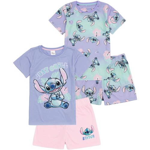 Vêtements Fille Pyjamas / Chemises de nuit Lilo & Stitch Just Chill Multicolore