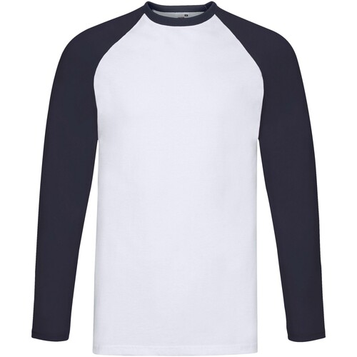 Vêtements Homme T-shirts manches longues Fruit Of The Loom SS028 Blanc