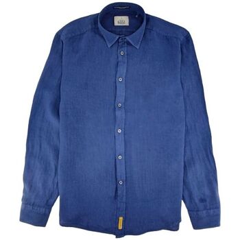 Vêtements Homme Chemises manches longues Bd Baggies Chemise Bradford Lino Homme Navy Blue Bleu