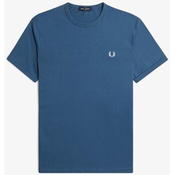 MCQ logo patch basic T-shirts & Polos Fred Perry  Bleu